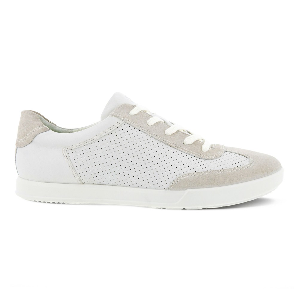 ECCO Mens Sneakers White - Cathum Laced - PDH-593621